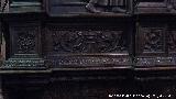 Catedral de Jaén. Coro. San Joaquín es expulsado. Relieve entre el asiento y el relieve principal